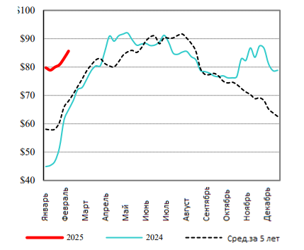 США: Обзор рынка свиней за 7 неделю от 17 февраля 2025 года