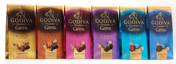 Шоколадные конфеты Godiva Gems
