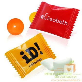 фотография продукта Мятные драже и конфеты с логотипом